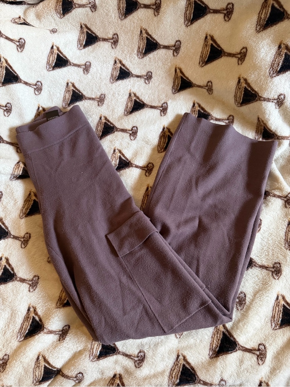 Aritzia Women's Cargo Pants in Lavender with Side Pocket